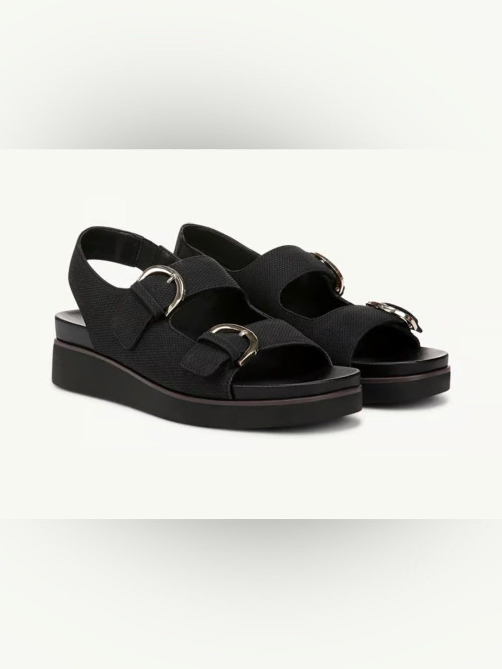 LifeStride Goodie Slingback Sandal Black Embossed 7.5 NWT